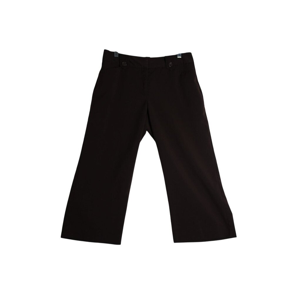 Worthington Brown Modern Fit Capri Pants Size 6 Stretch 21" Inseam